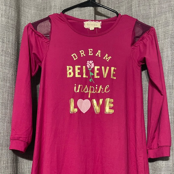 Btween Little Girls Long Sleeve Dress - Picture 2 of 2